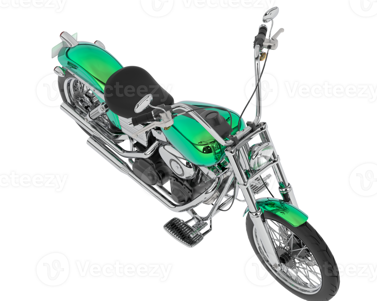 Motorcycle isolated on background. 3d rendering - illustration png