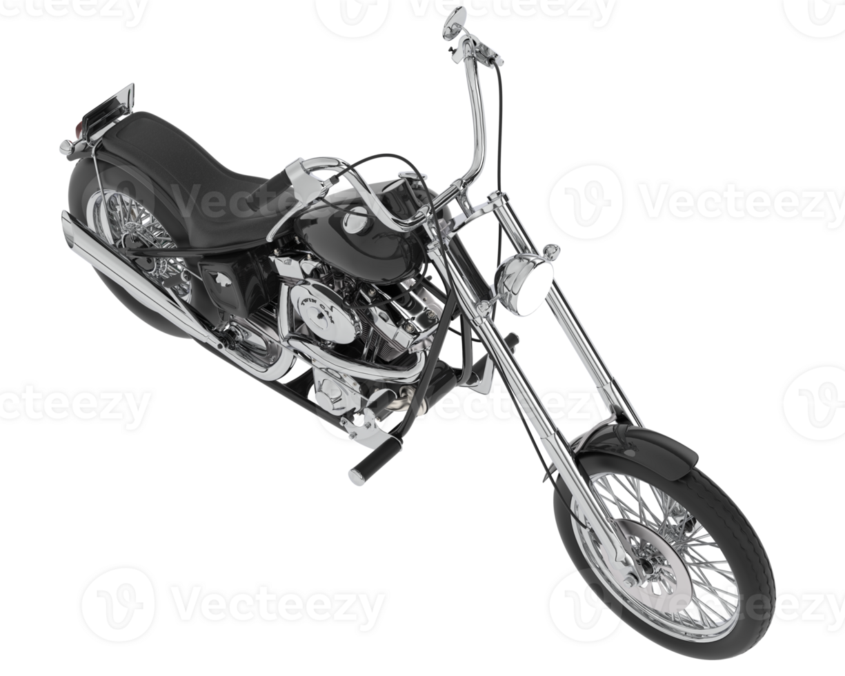 Motorcycle isolated on background. 3d rendering - illustration png