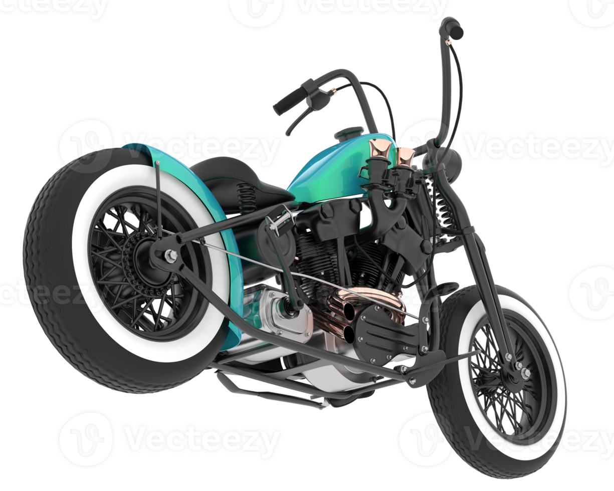 Motorcycle isolated on background. 3d rendering - illustration png