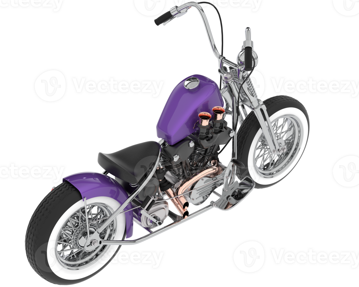 motocicleta aislado en antecedentes. 3d representación - ilustración png