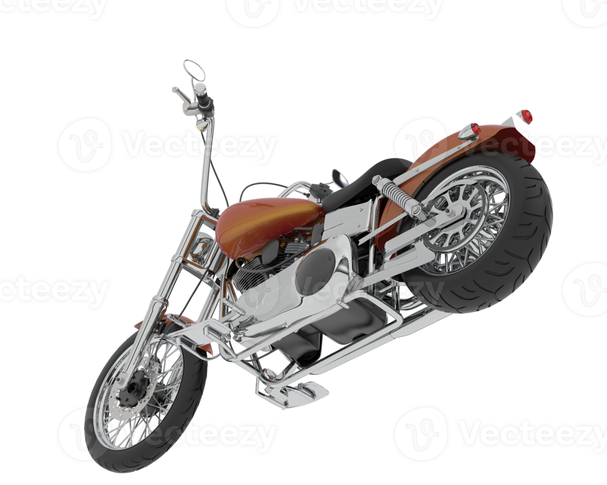 Motorcycle isolated on background. 3d rendering - illustration png