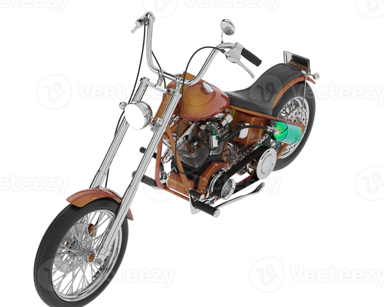 Motorcycle isolated on background. 3d rendering - illustration png