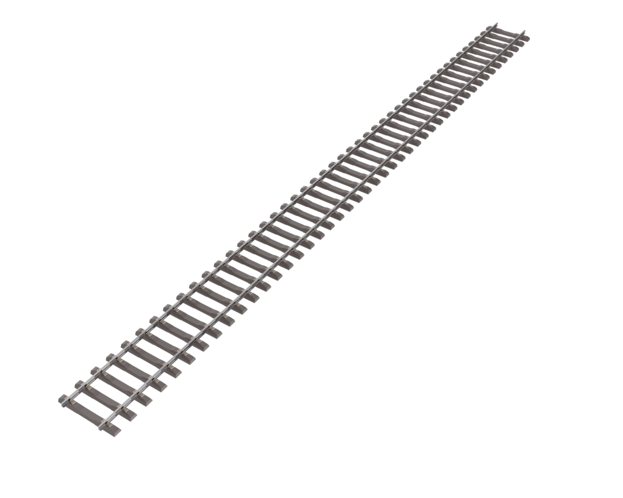 Railway isolated on background. 3d rendering - illustration png
