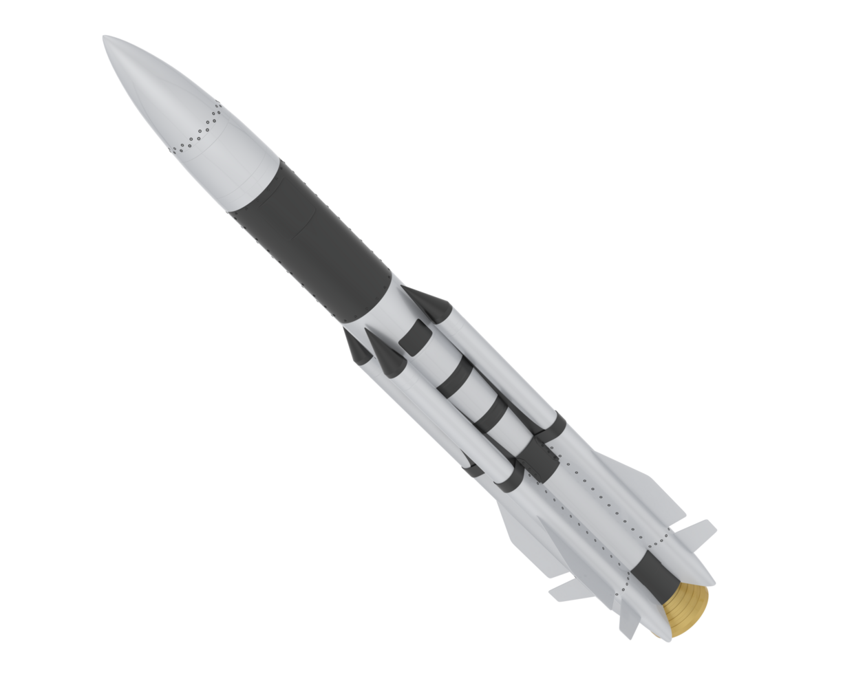 Space ship isolated on background. 3d rendering - illustration png