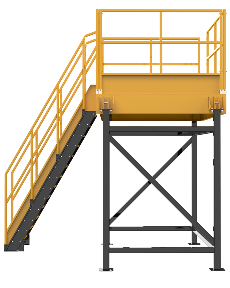 Industrial platform isolated on background. 3d rendering - illustration png