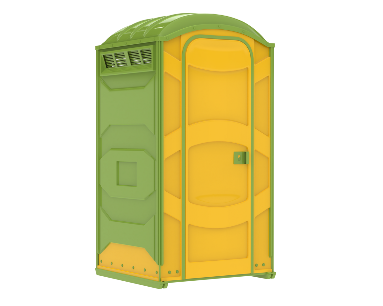 openbaar toilet geïsoleerd Aan achtergrond. 3d renderen - illustratie png