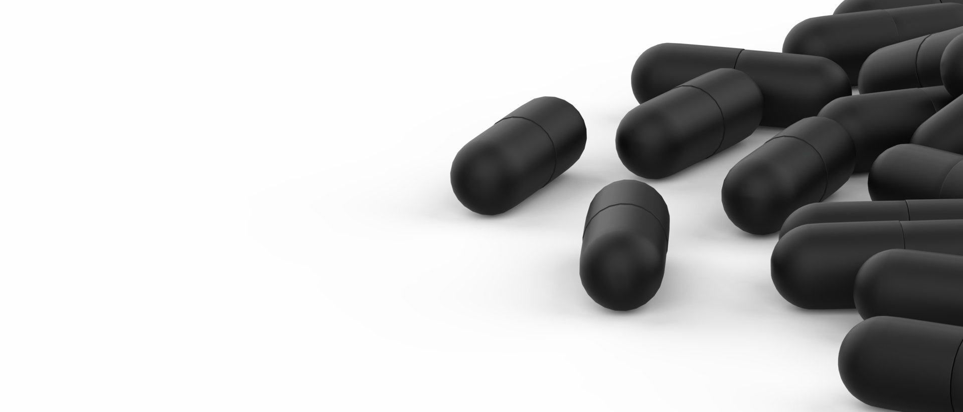Capsule pills isolated on background. 3d rendering - illustration png
