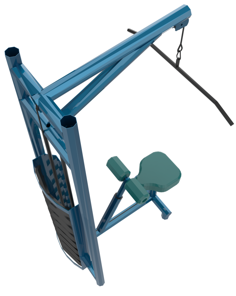 Gym equipment isolated on background. 3d rendering - illustration png