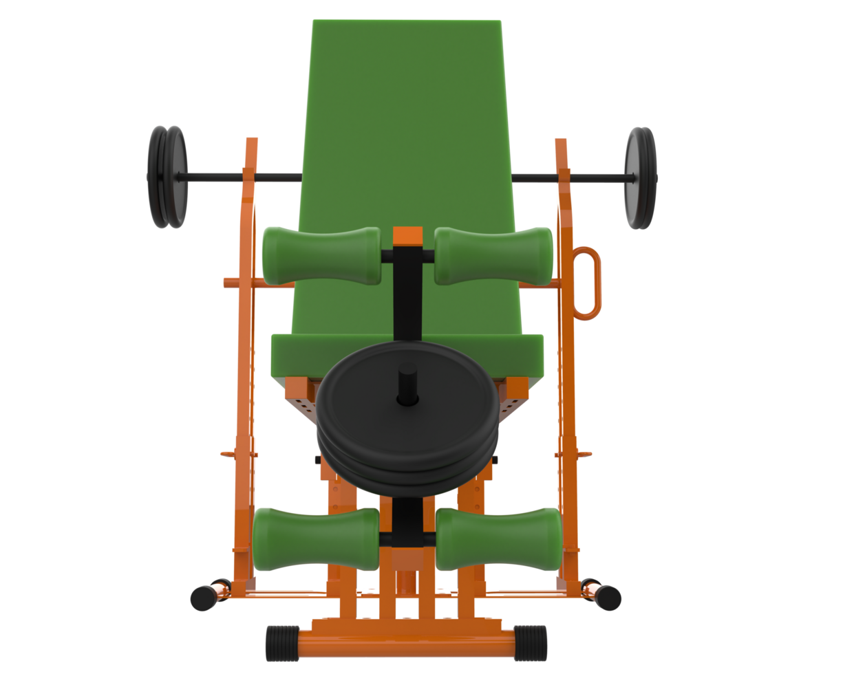 Gym equipment isolated on background. 3d rendering - illustration png