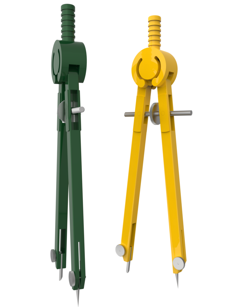 Compass isolated on background. 3d rendering - illustration png