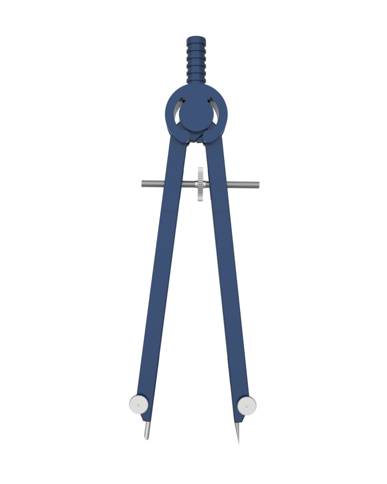 Compass isolated on background. 3d rendering - illustration png