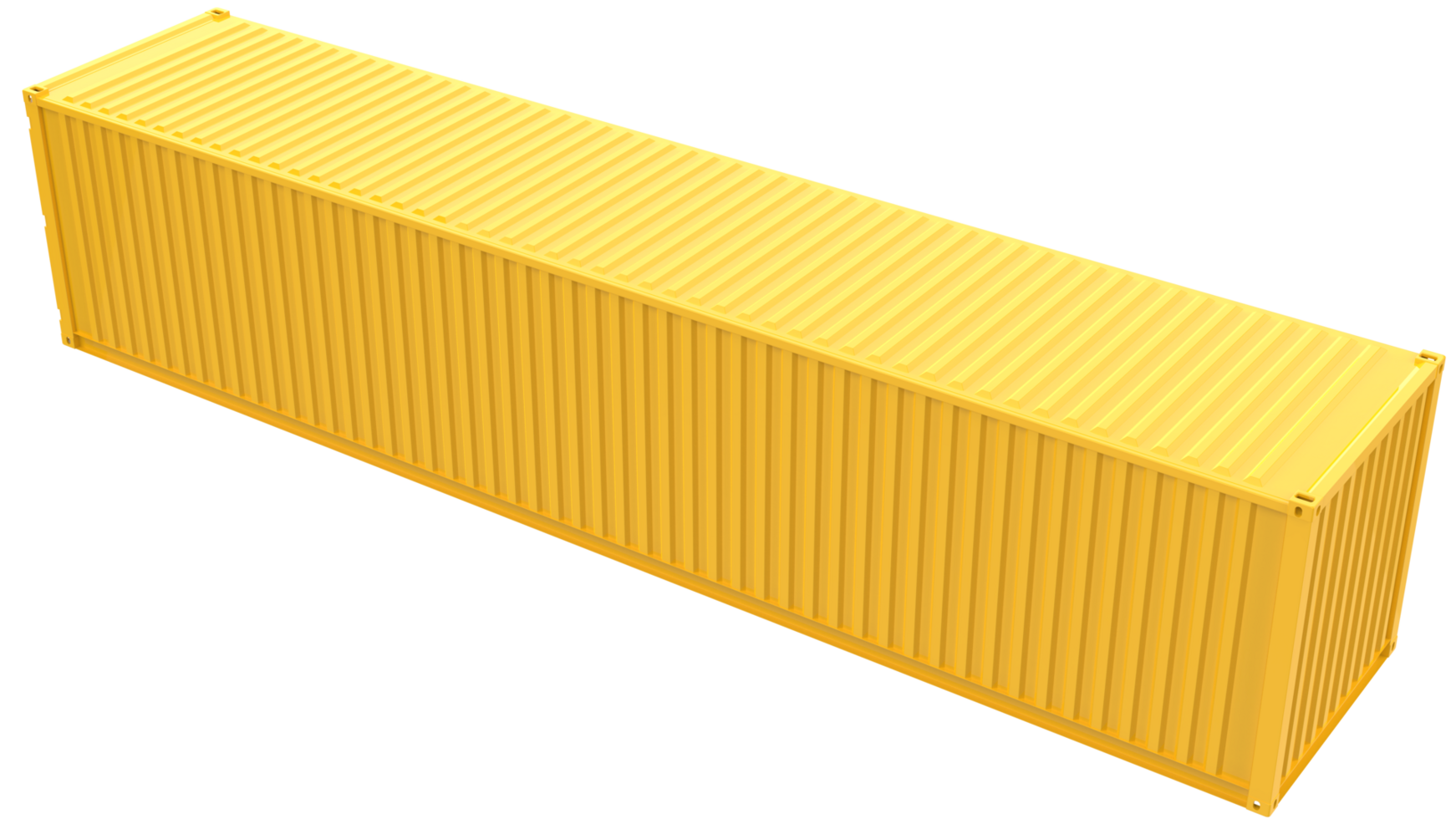 Shipping container isolated on background. 3d rendering - illustration png