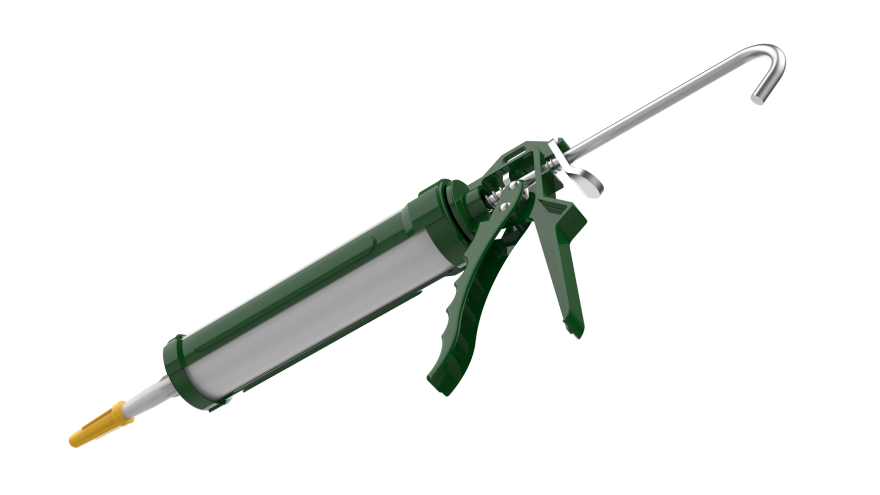Caulk gun isolated on background. 3d rendering - illustration png