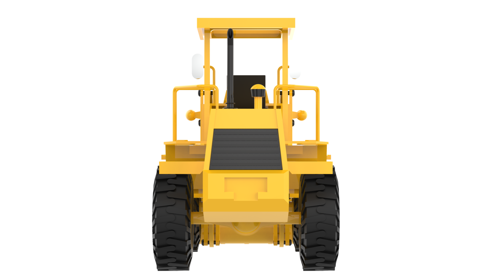 Loader isolated on background. 3d rendering - illustration png