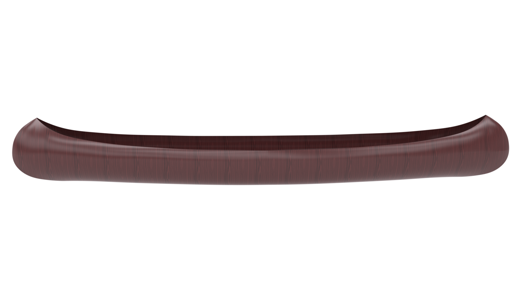 Canoe isolated on background. 3d rendering - illustration png