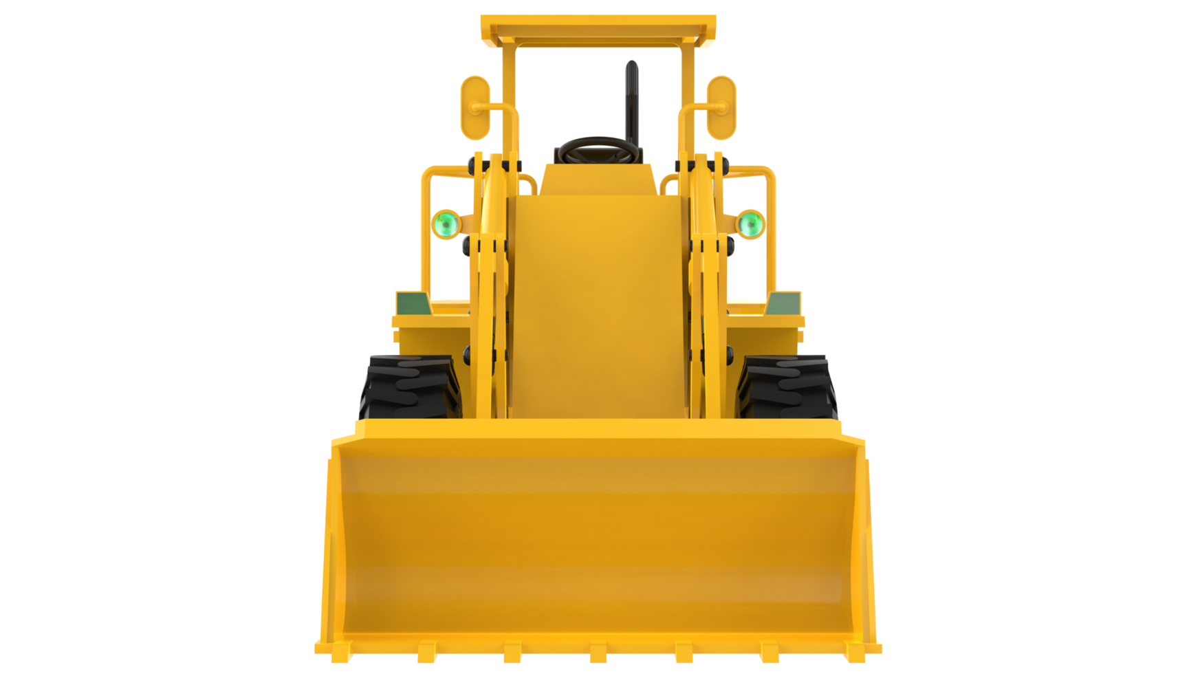 Loader isolated on background. 3d rendering - illustration png