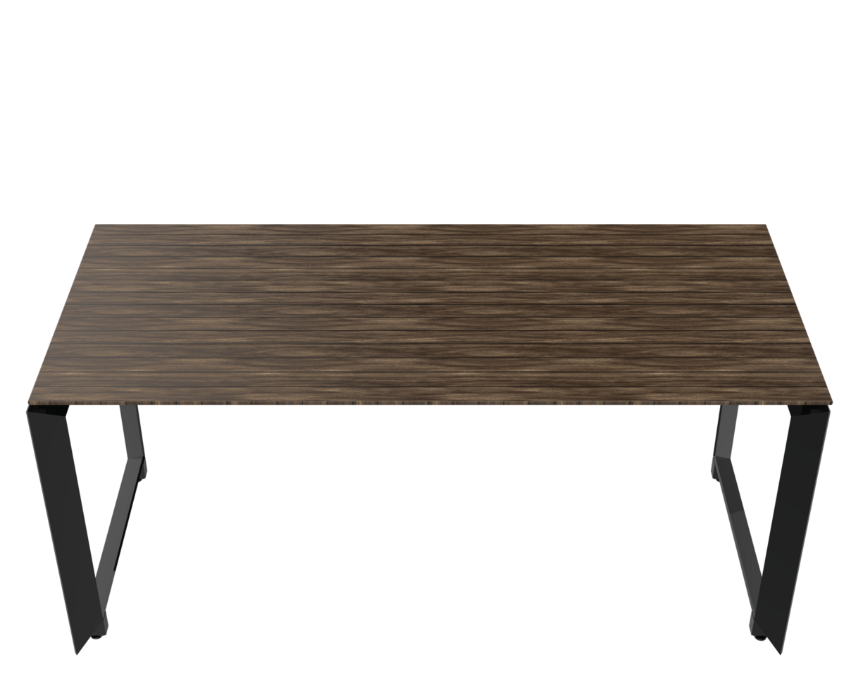 Modern desk table isolated on background. 3d rendering - illustration png