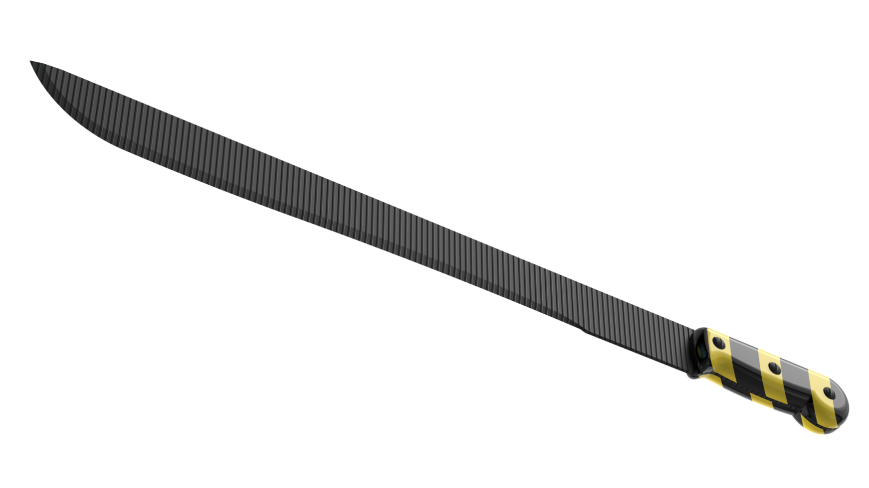 Machete isolated on background. 3d rendering - illustration png