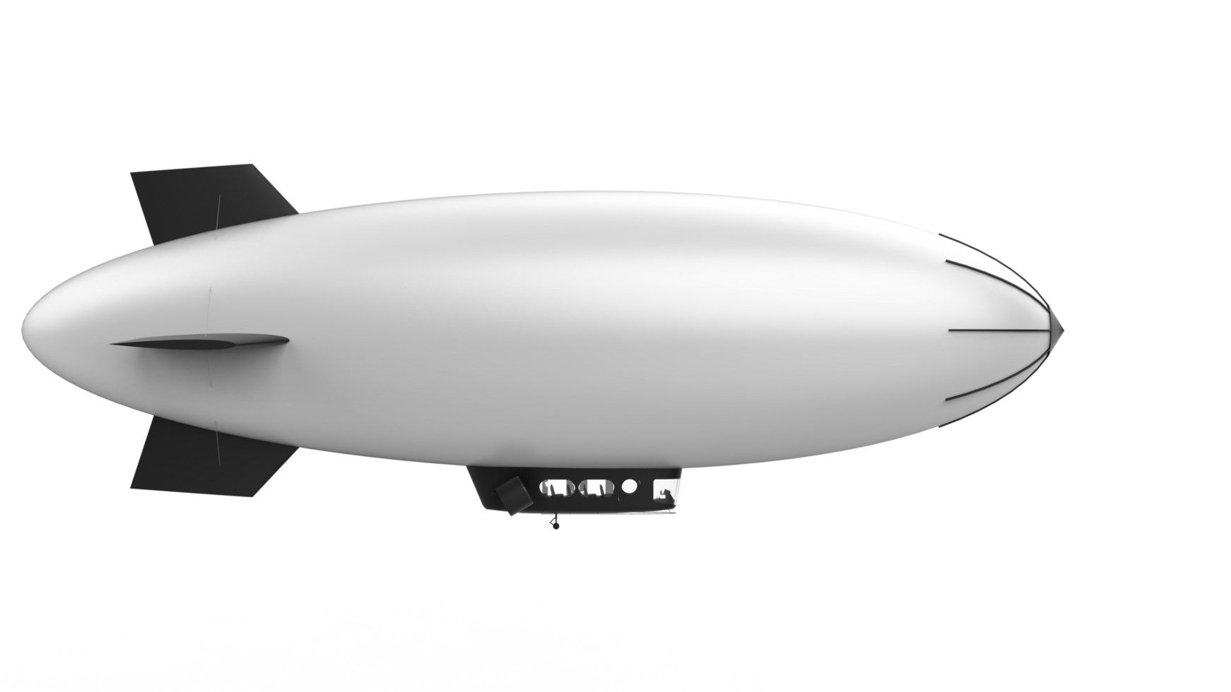 Airship isolated on background. 3d rendering - illustration png