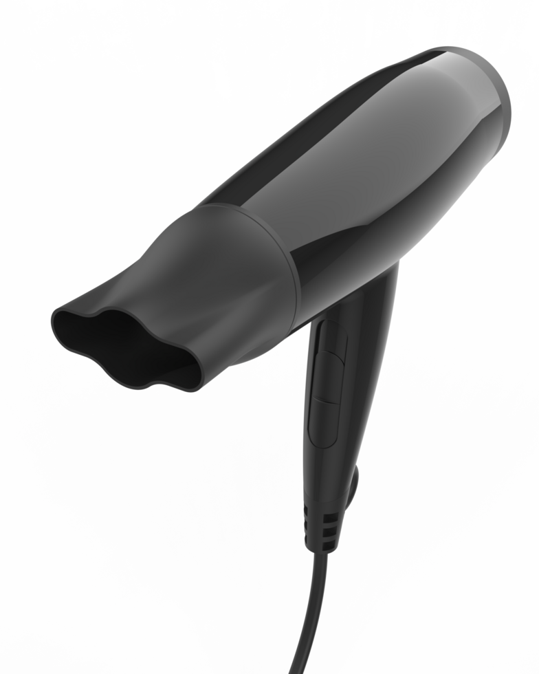 Hairdryer isolated on background. 3d rendering - illustration 37375236 PNG