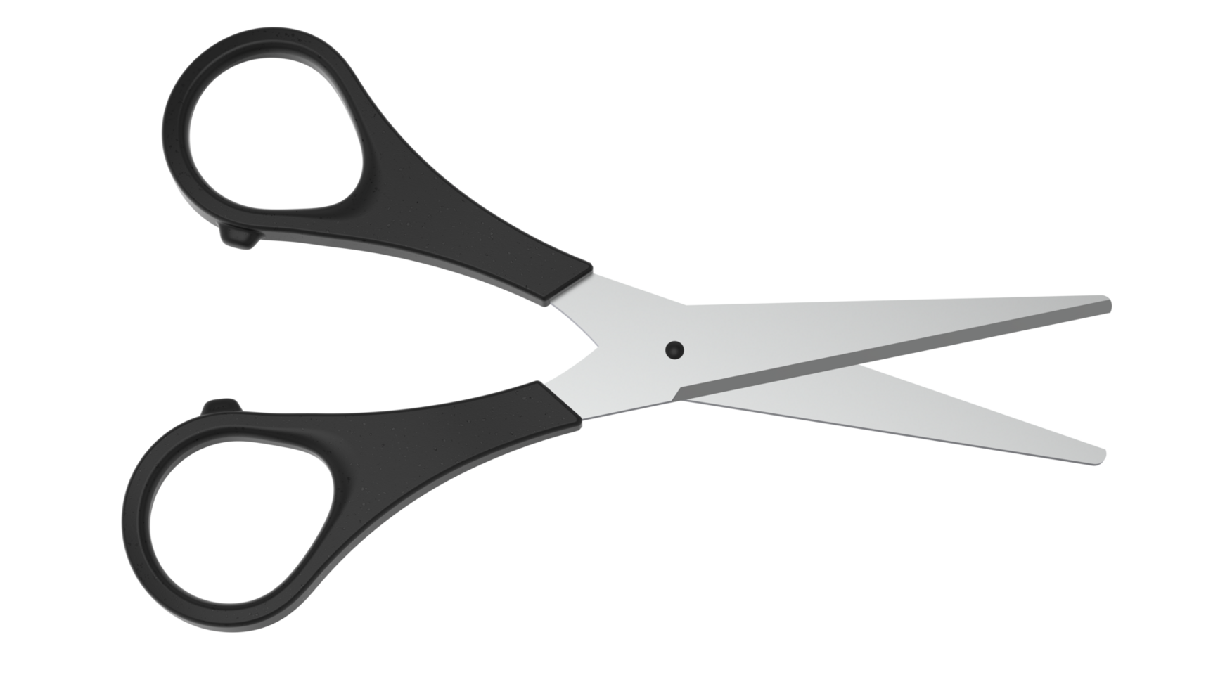 Scissors isolated on background. 3d rendering - illustration png