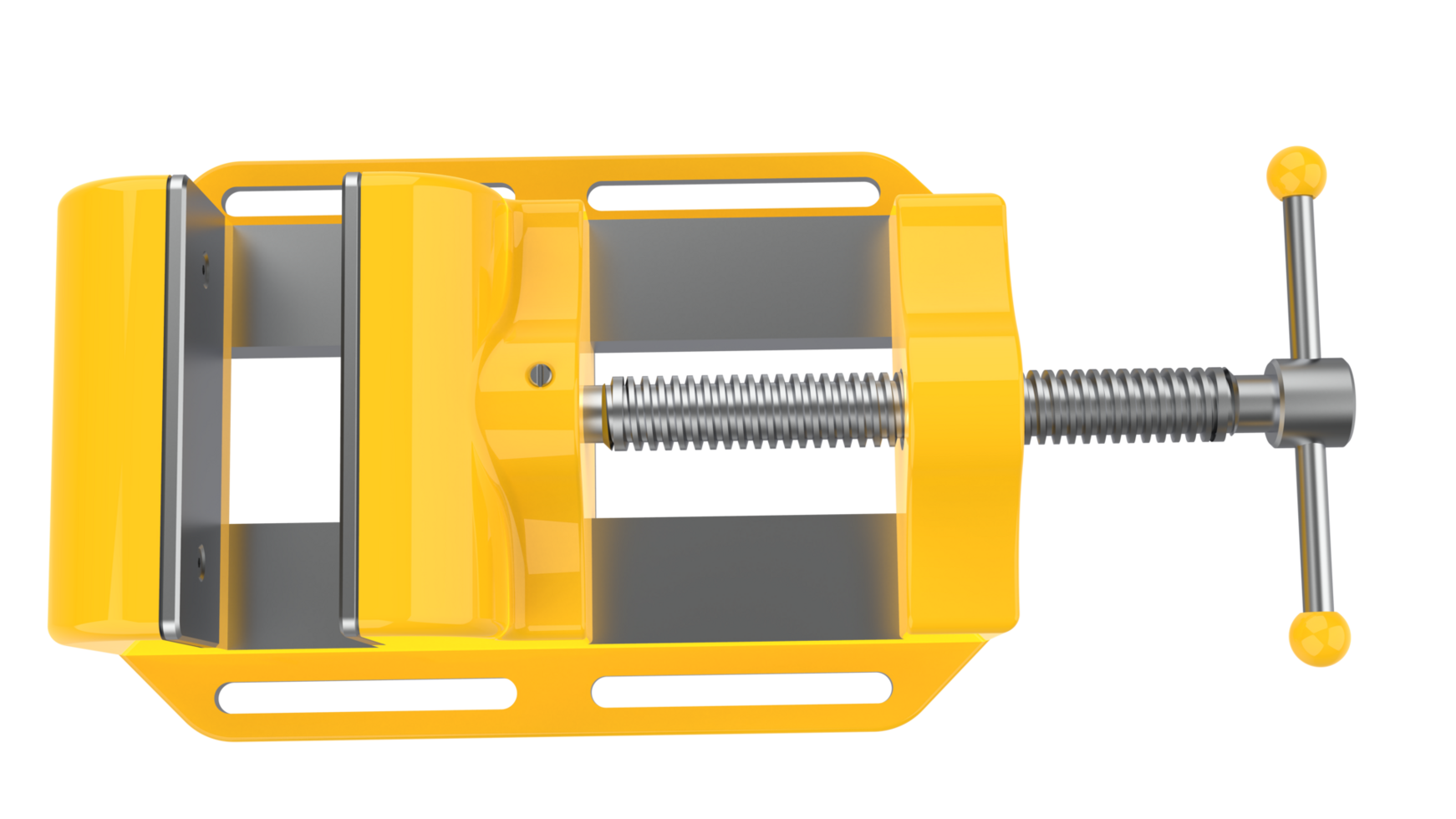 Vise isolated on background. 3d rendering - illustration png