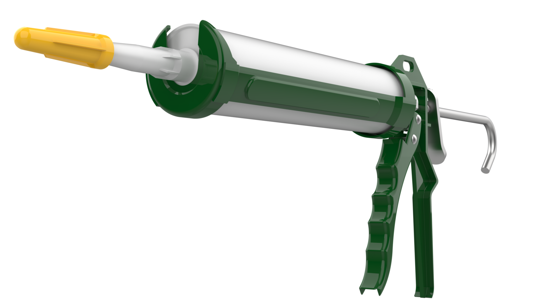 Caulk gun isolated on background. 3d rendering - illustration png