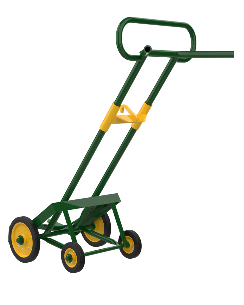Sack truck isolated on background. 3d rendering - illustration png