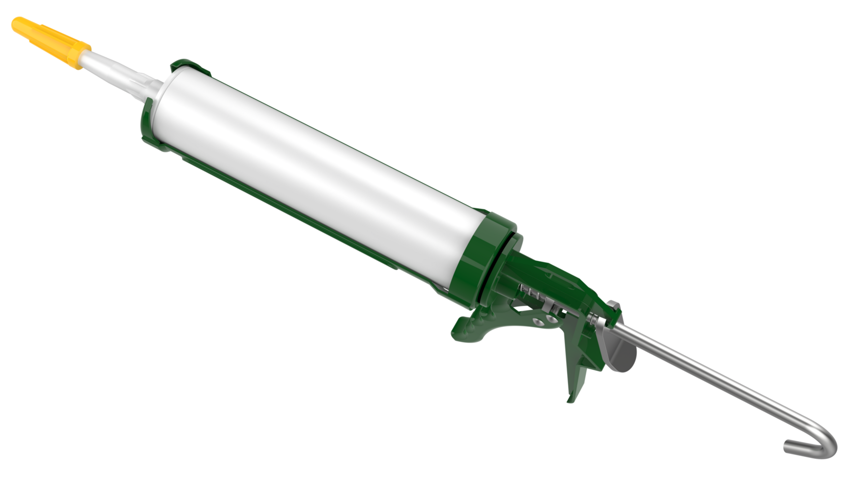 Caulk gun isolated on background. 3d rendering - illustration png