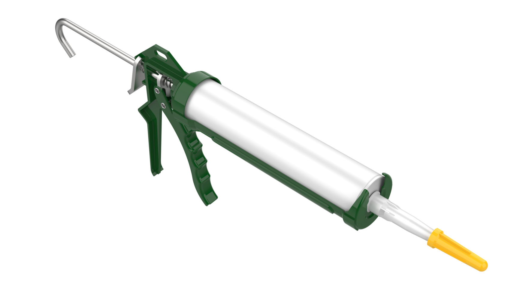 Caulk gun isolated on background. 3d rendering - illustration png