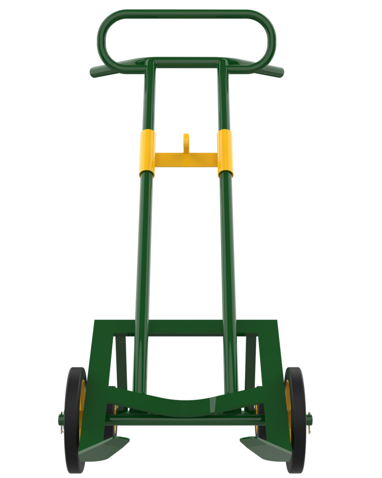 Sack truck isolated on background. 3d rendering - illustration png