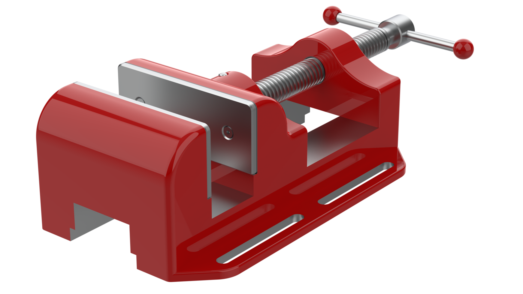 Vise isolated on background. 3d rendering - illustration png