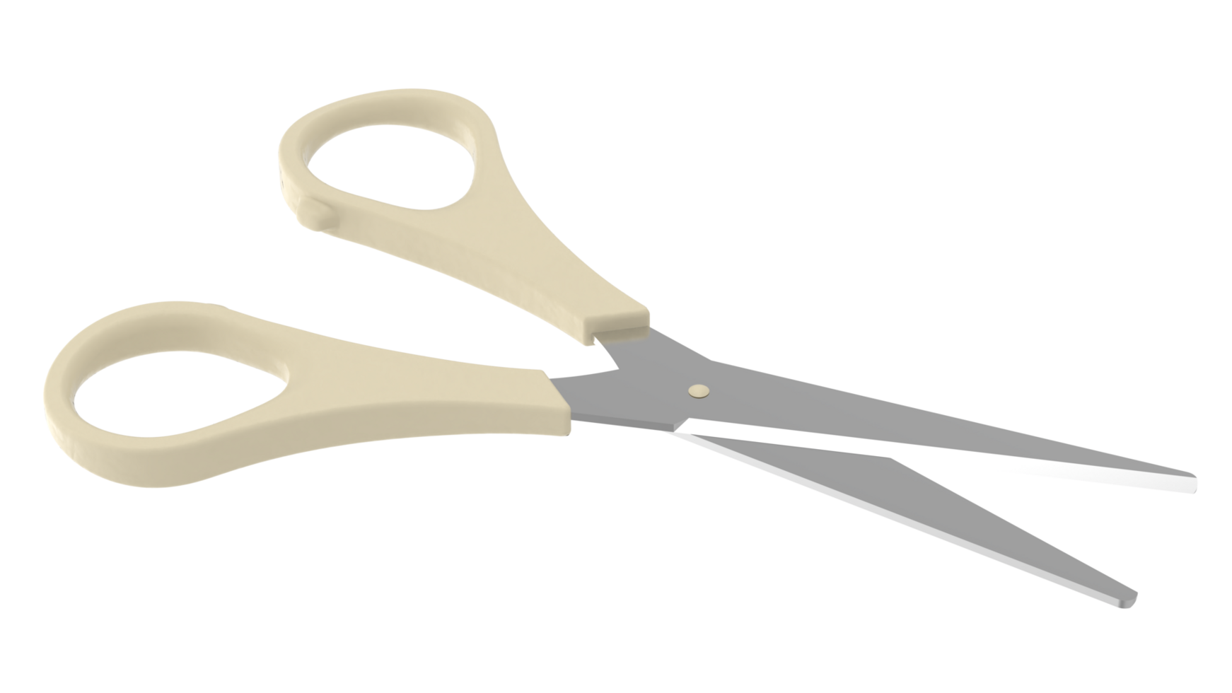 Scissors isolated on background. 3d rendering - illustration png