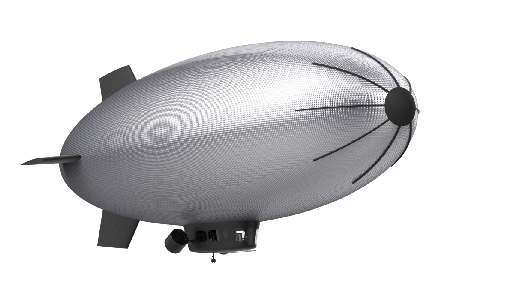 Airship isolated on background. 3d rendering - illustration png