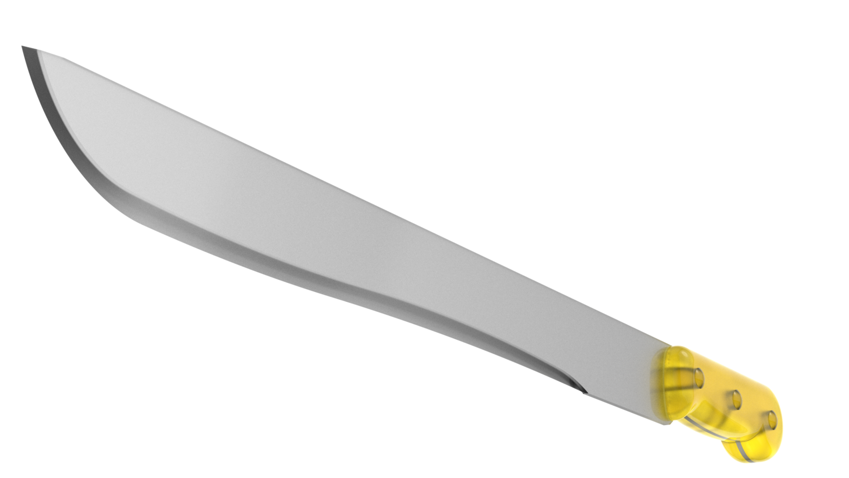 Machete isolated on background. 3d rendering - illustration png