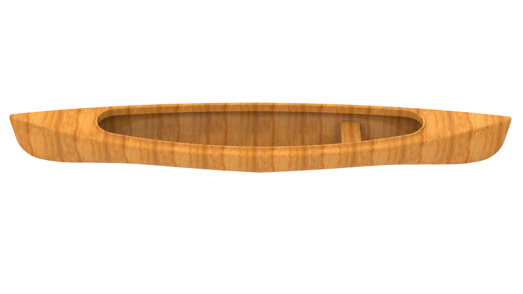Canoe isolated on background. 3d rendering - illustration png
