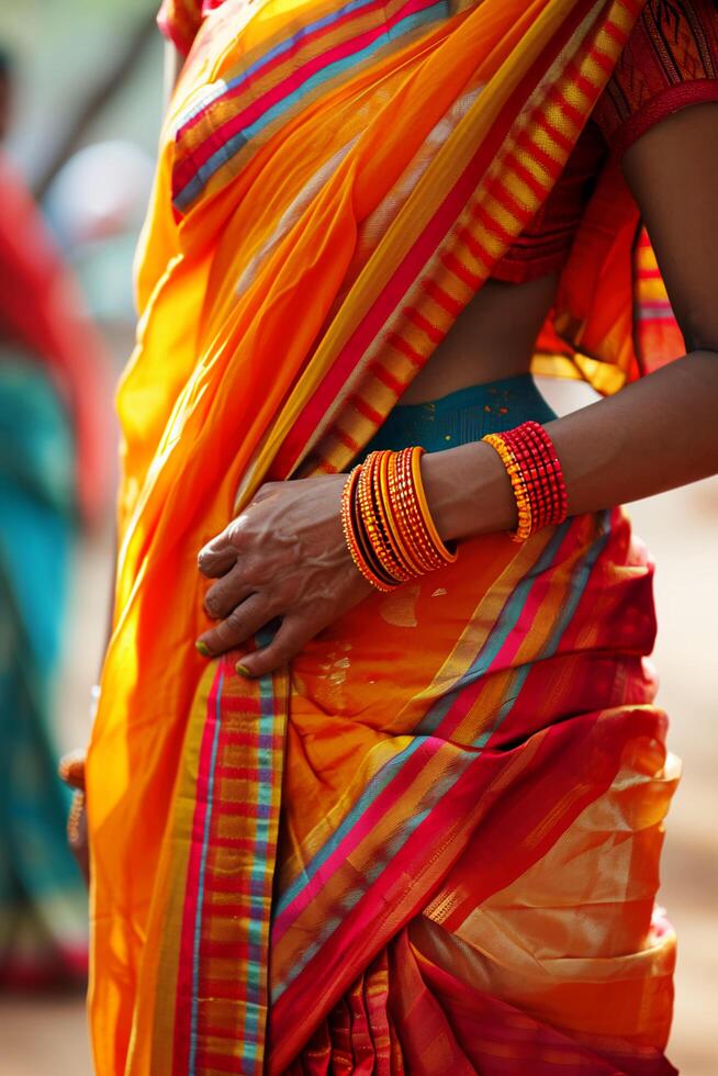 AI generated Cultural Splendor Immerse Yourself in the Vibrancy of Indian Celebrations photo