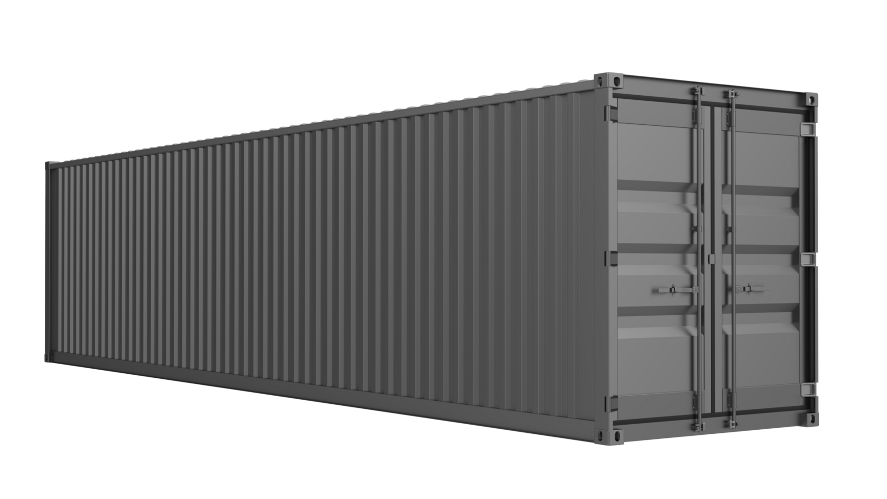Super Ladung Container isoliert auf Hintergrund. 3d Rendern - - Illustration png