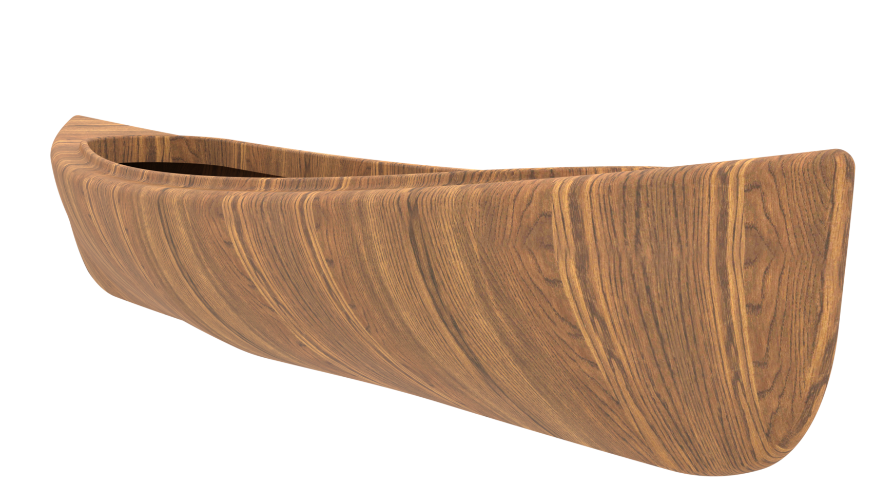 Canoe isolated on background. 3d rendering - illustration png