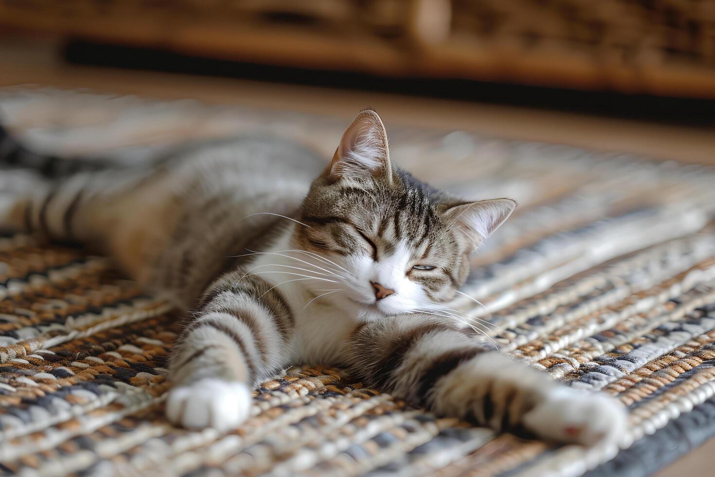 AI generated Whiskers and Whimsy A Glimpse into the Daily Adventures of a Cat photo