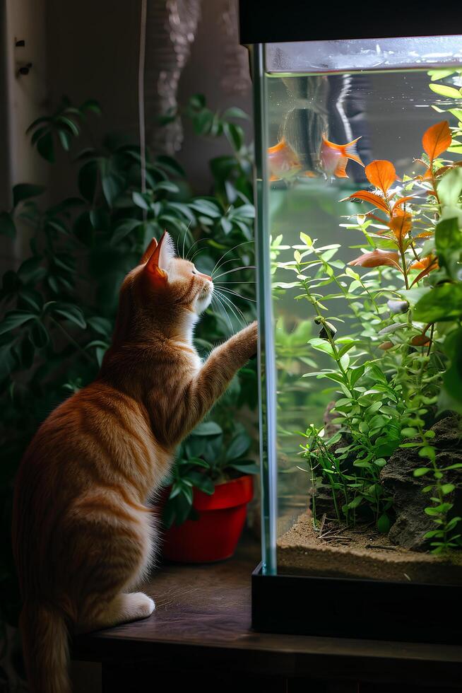 AI generated Whiskers and Whimsy A Glimpse into the Daily Adventures of a Cat photo