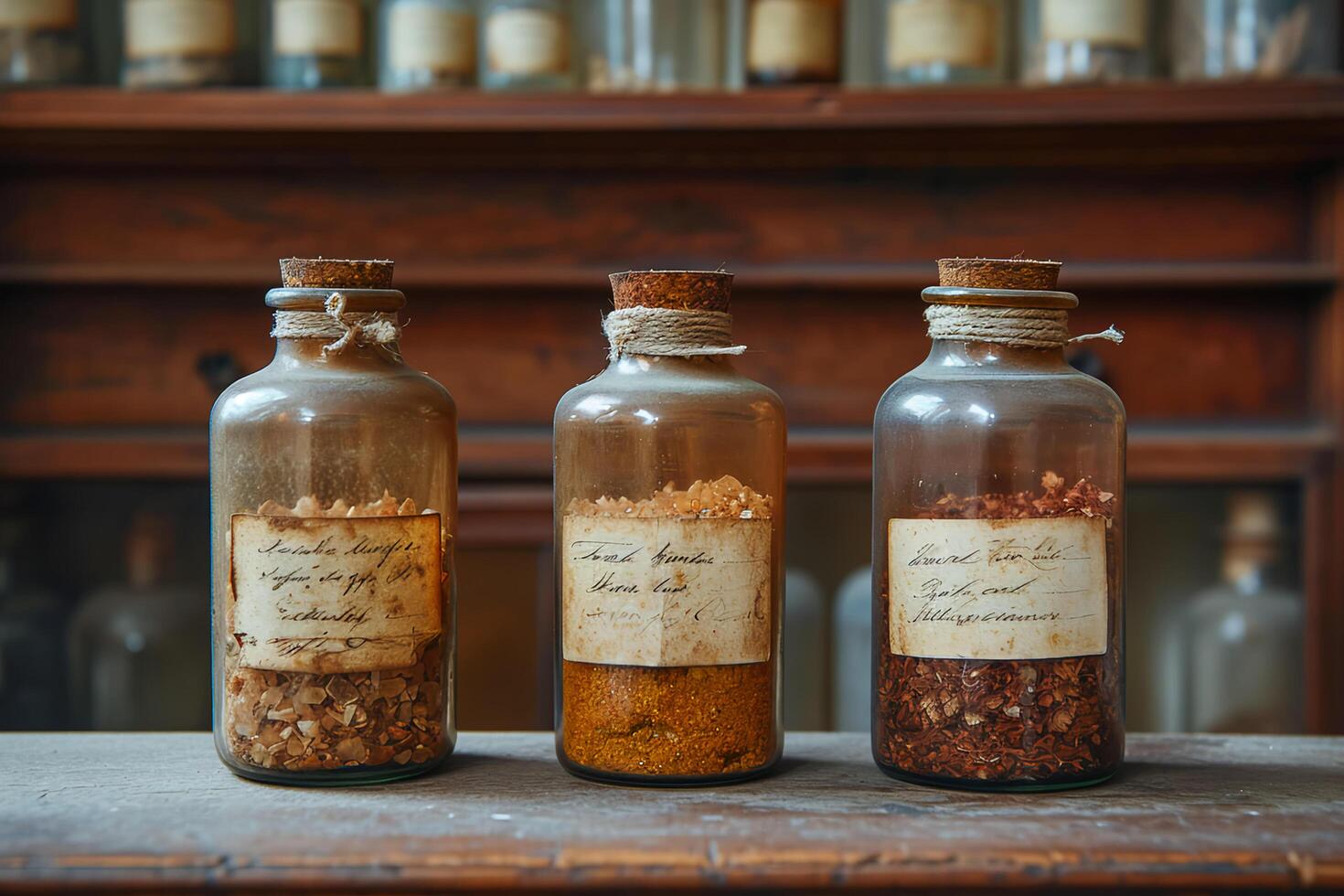 AI generated Apothecary Artistry Captivating Design in Every Jar photo