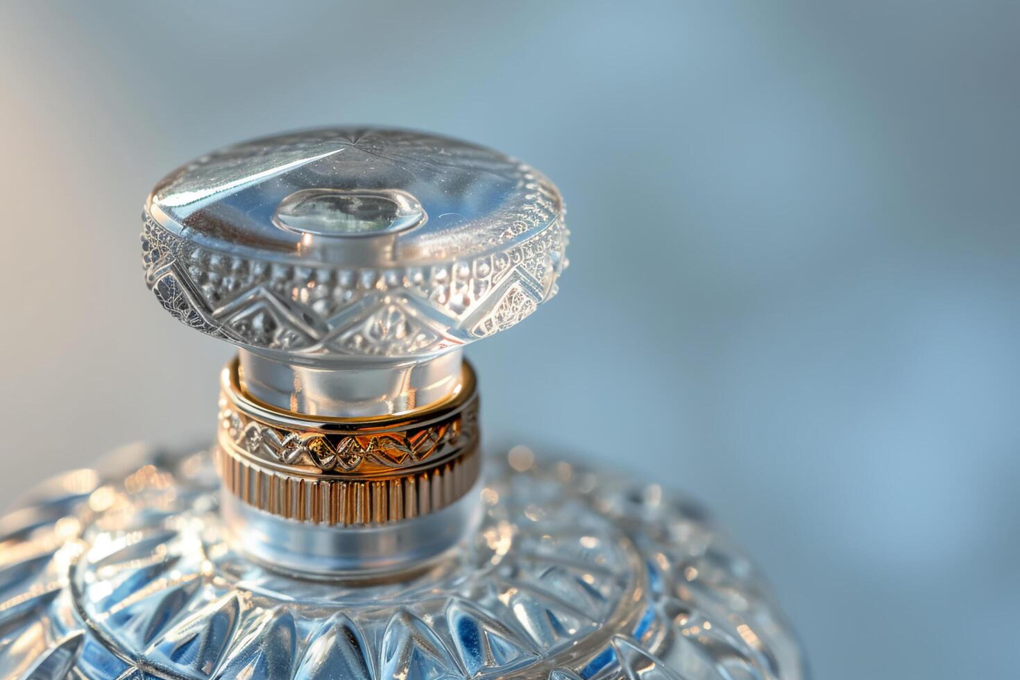 AI generated Springtime Elegance The Delicate Design of a Perfume Bottle photo