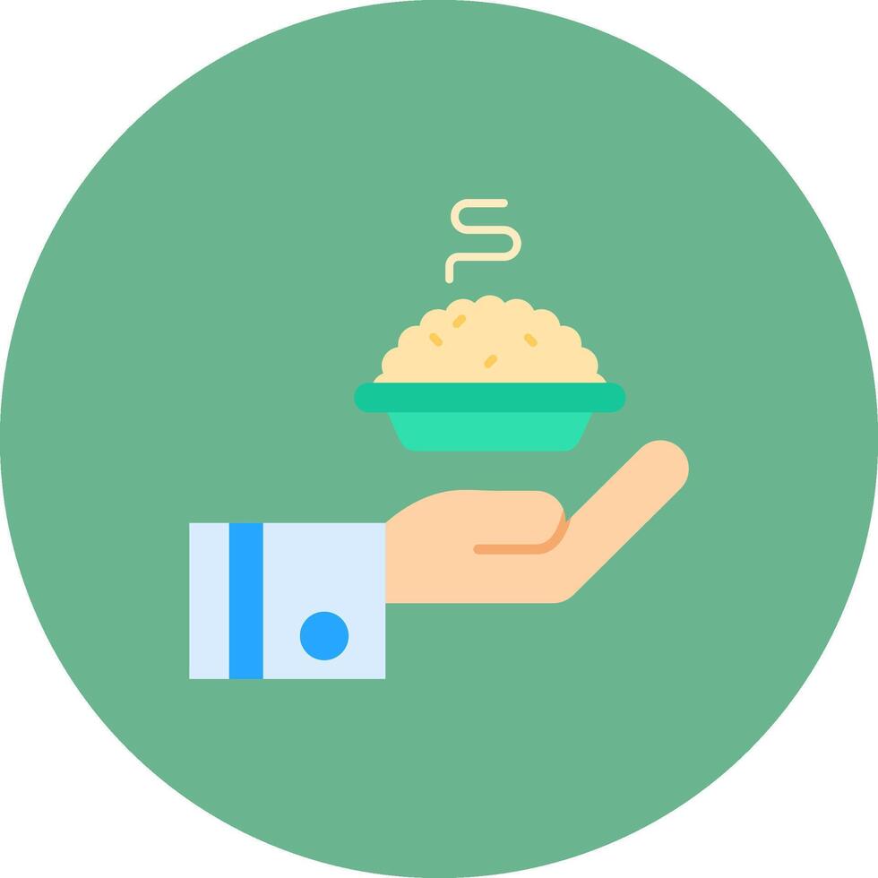 Give Flat Circle Icon vector