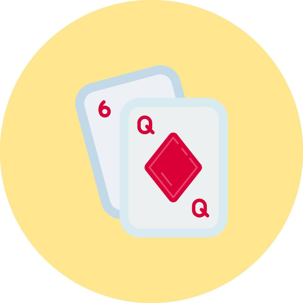 póker plano circulo icono vector