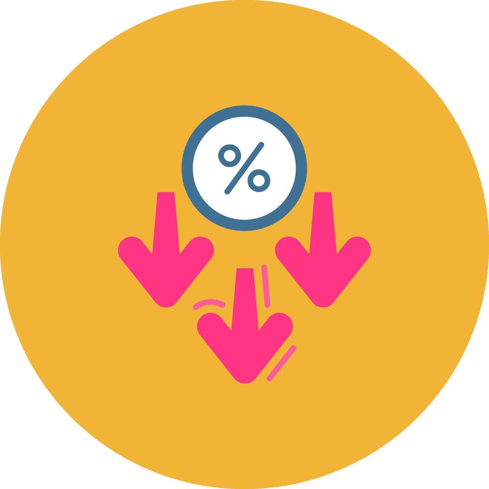 Discount Flat Circle Icon vector