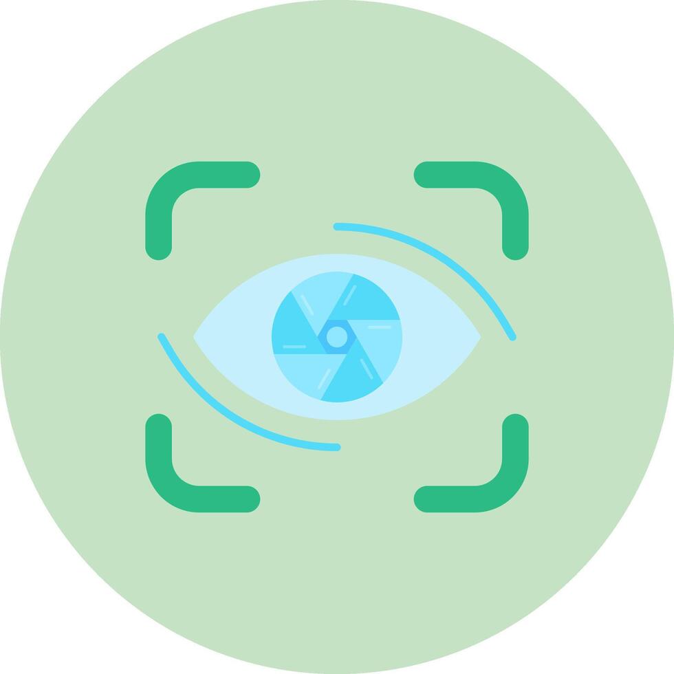 Focus Flat Circle Icon vector