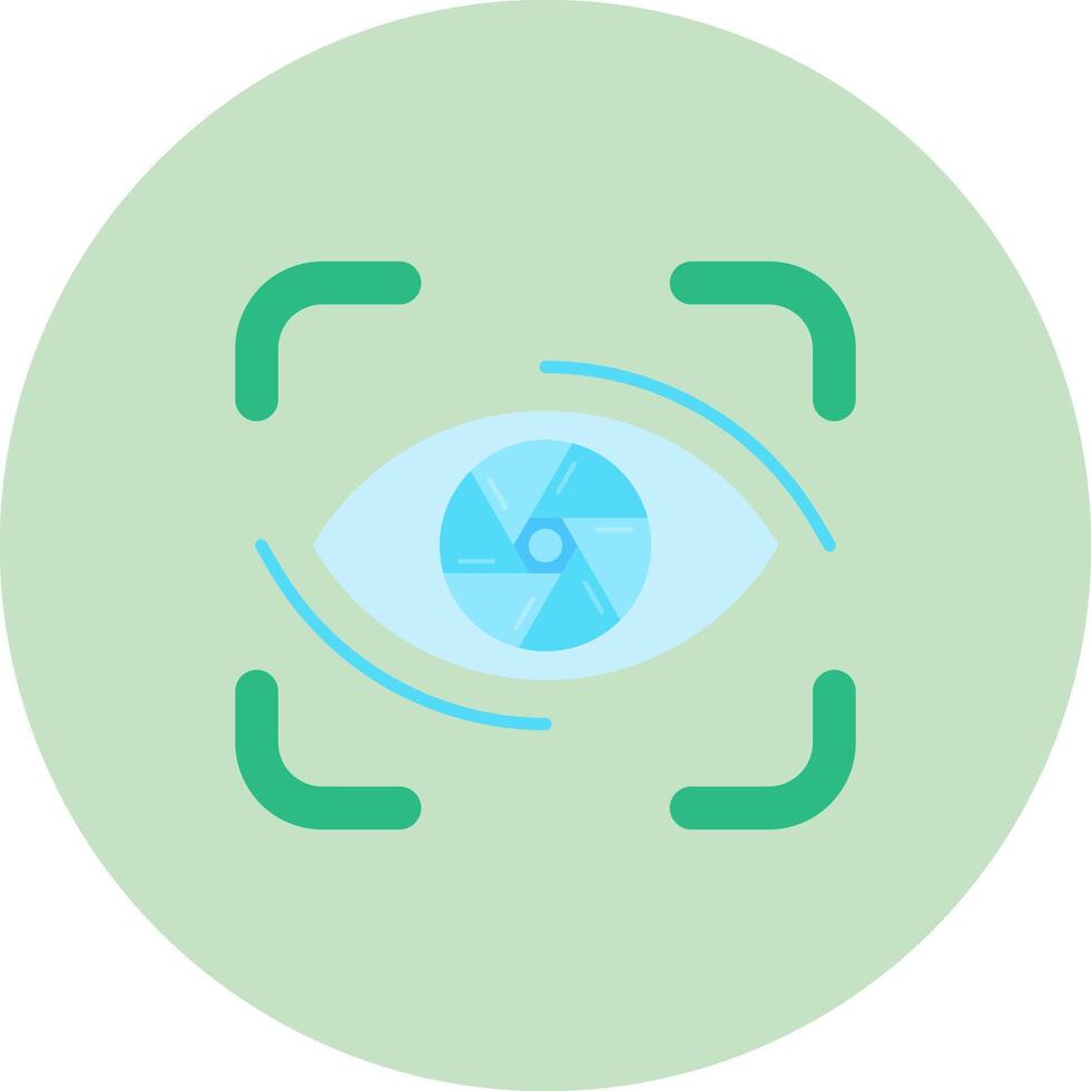 Focus Flat Circle Icon vector