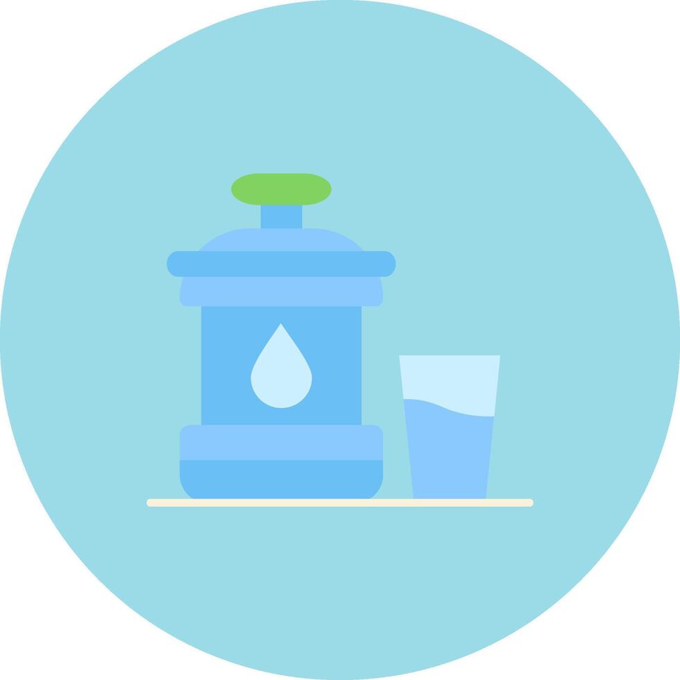 Zamzam Flat Circle Icon vector