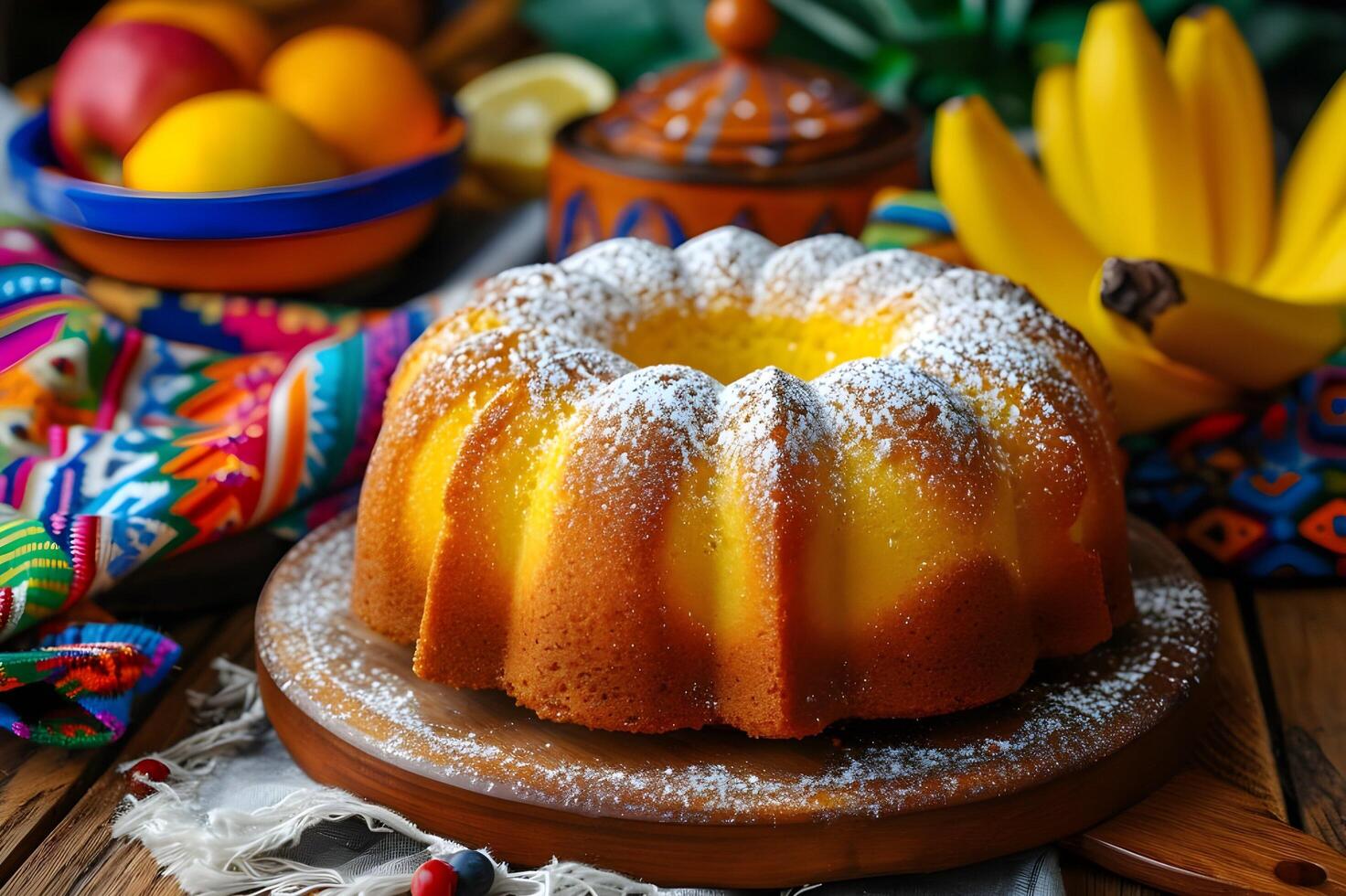 AI generated Essence of Colombia Exploring the Typical Flavors of Colombian Desserts photo